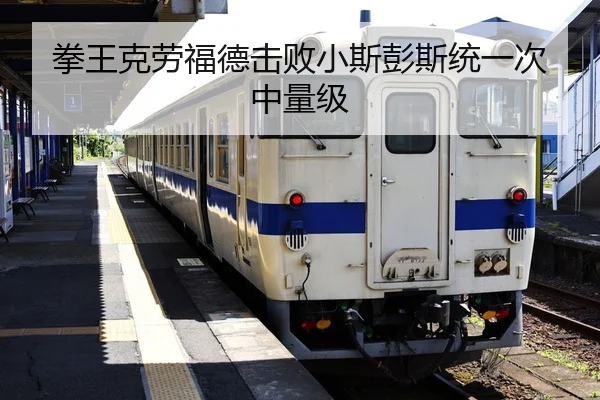 拳王克劳福德击败小斯彭斯统一次中量级